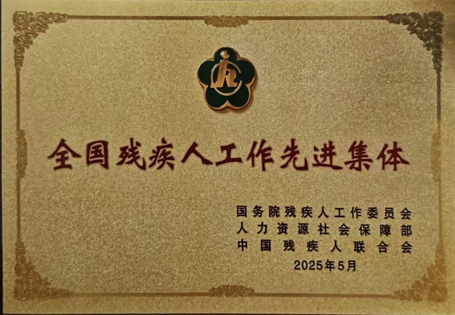 全国残疾人工作先进集体