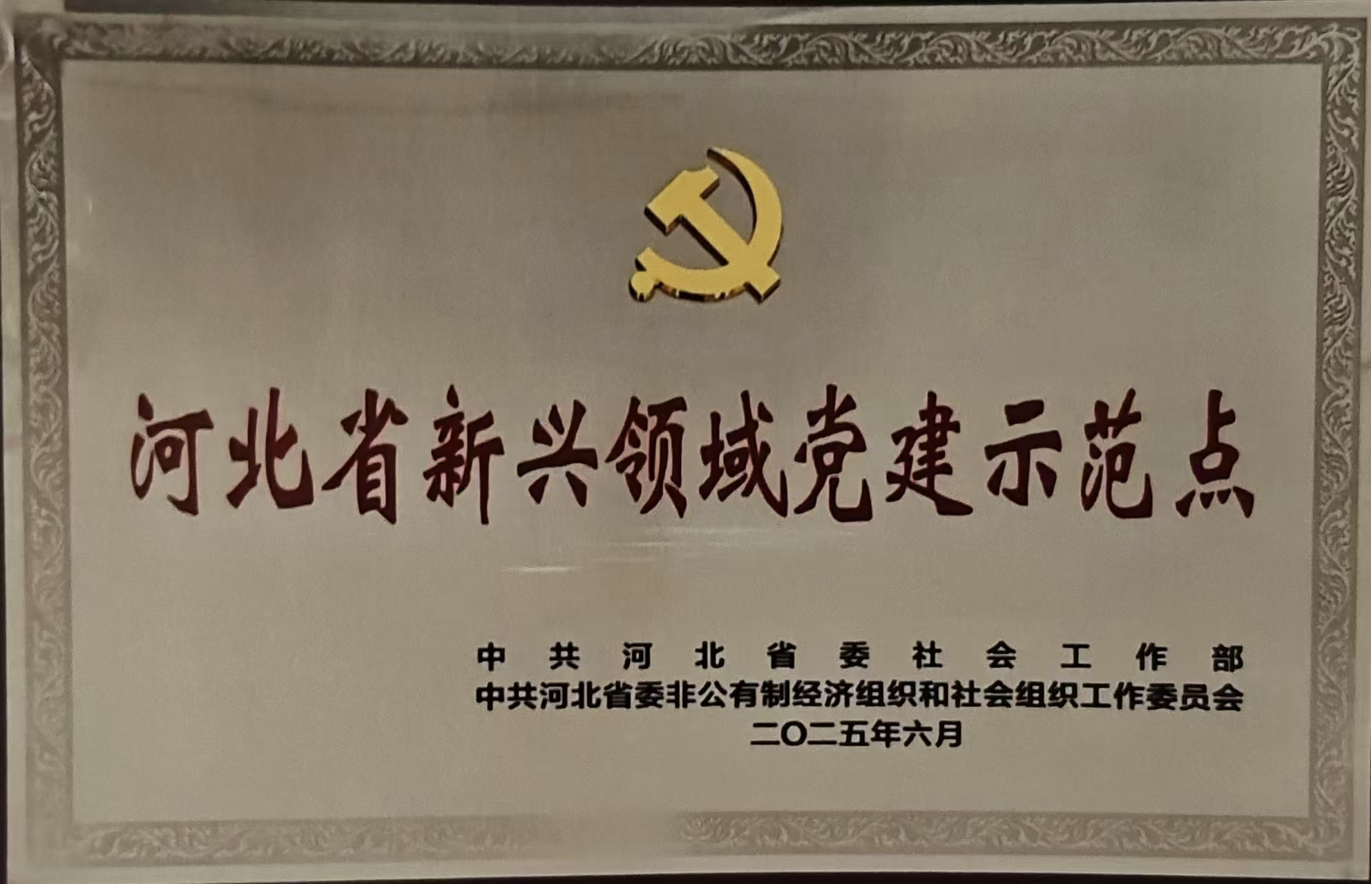 河北省新兴领域党建示范点
